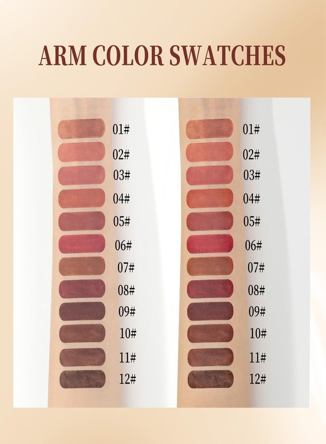 Aseawave Matte Lip Liner Set, 12 Colors Brown Tone Natural Lip Makeup, Ultra Fine Lip Liner & Eyeliner Set, Creamy, Long Lasting, High Pigmented Pencil, Various Shades of Brown - Image 5